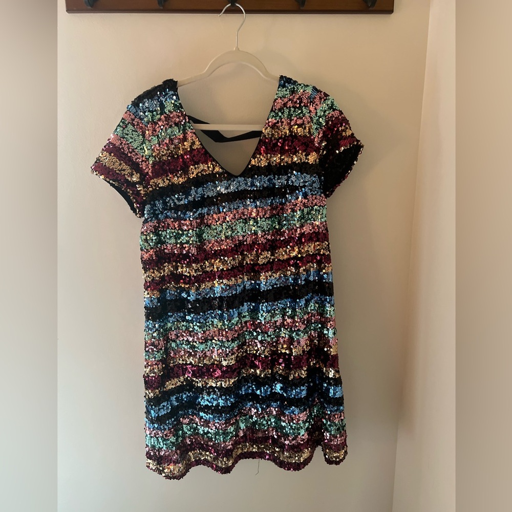eci Multi-colored Sequins Cocktail Dress - Women’s Size XL